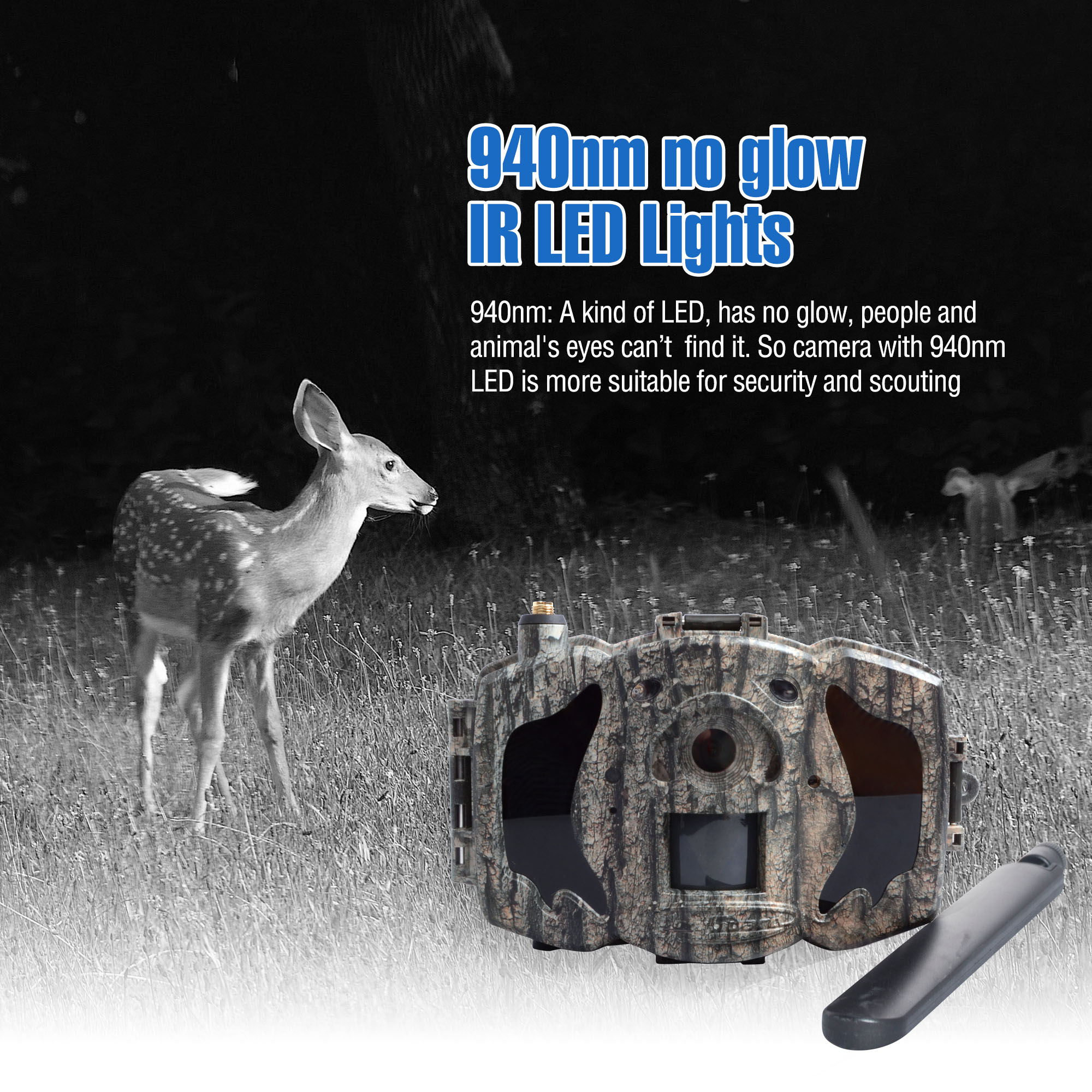 Boly Trail Camera 36MP 1080P Hunting Game Cam 940nm IR No Glow 100ft Detection 